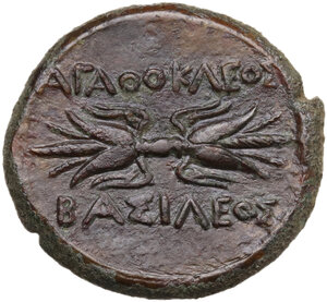reverse: Syracuse.  Agathokles  (317-289 BC).. AE 24 mm. c. 295-289 BC
