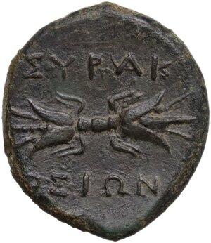 reverse: Syracuse.  Fourth democracy (c. 289-287 BC).. AE 23 mm