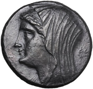 obverse: Syracuse.  Philistis, wife of Hieron II (274-216 BC).. AR 16 Litrai-Tetradrachm, c. 240-218/5 BC