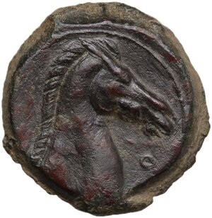 reverse: AE 20 mm. Circa 300-264 BC. Uncertain mint