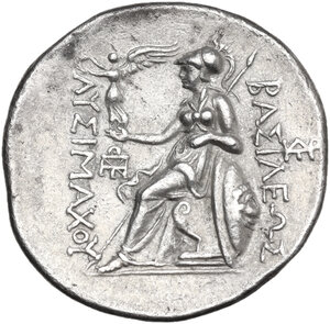 reverse: Kings of Thrace.  Lysimachos (305-281 BC).. AR Tetradrachm. Amphipolis mint. Struck 288/7-282/1 BC
