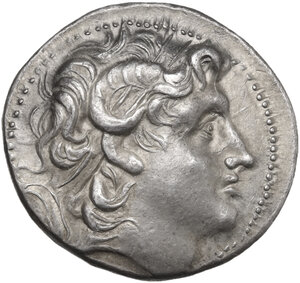 obverse: Kings of Thrace.  Lysimachos (305-281 BC).. AR Tetradrachm, in the name and types of Lysimachos of Thrace, c. 260-late 250s BC. Kios mint (Bithynia)