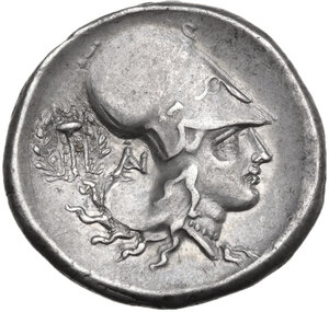 reverse: Akarnania, Anaktorion. AR Stater, c. 350-300 BC