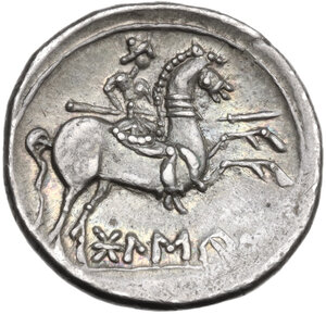 reverse: Bolscan (Huesca). AR Denarius, c. 150-100 BC