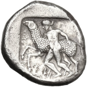 reverse: Cyprus, Marion.  Sasmas(?) (c. 470-450 BC).. AR Stater