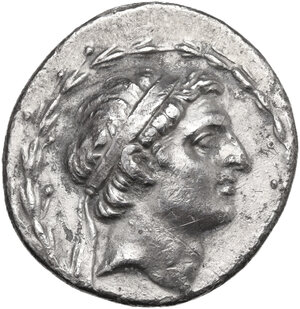 obverse: Seleucid Kings.  Demetrios I Soter (162-150 BC).. AR Tetradrachm. Antioch on the Orontes mint. Undated issue, struck 162-155/4 BC