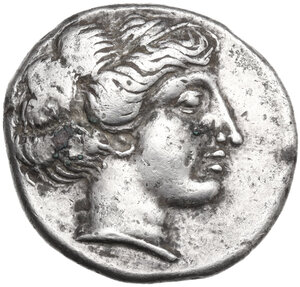obverse: Central and Southern Campania, Cumae. Fourrée Didrachm, c. 420-380 BC