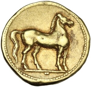 reverse: Zeugitania, Carthage. EL Stater, c. 310-290 BC