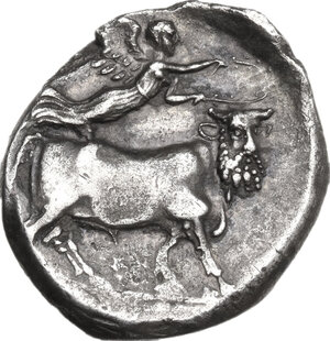 reverse: Central and Southern Campania, Neapolis. AR Nomos, c. 320-300 BC