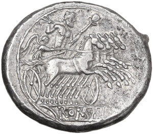 reverse: Anonymous. AR Quadrigatus (Didrachm), uncertain Campanian mints (Capua?), 216 BC