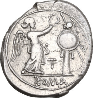reverse: LT series. AR Victoriatus, Luceria mint, 214 BC