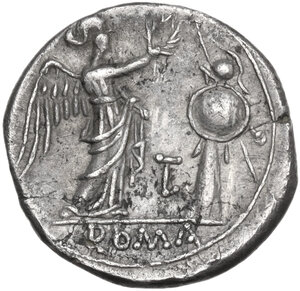 reverse: LT series. AR Victoriatus, Luceria mint, 213 BC