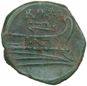 reverse: Anonymous sextantal series.. AE Semuncia, after 211 BC