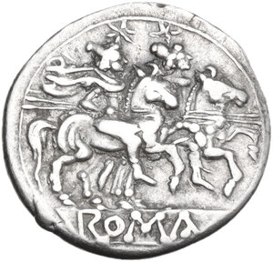 reverse: Branch series. AR Denarius, uncertain Sicilian mint (Syracuse?), 210 BC
