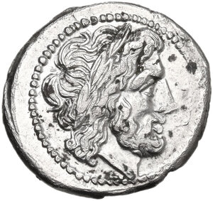 obverse: Club series. AR Victoriatus, uncertain Lucanian mint (Venusia?), 208 BC