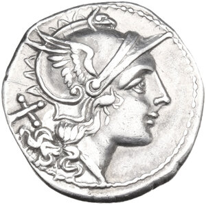 obverse: Anonymous. AR Denarius, uncertain Campanian mint (Capua?), 206 BC