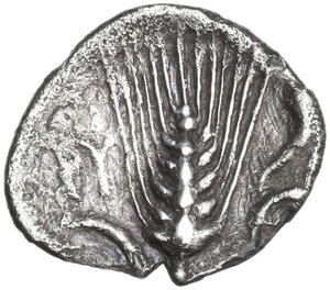 reverse: Southern Apulia, Rubi.. AR Trihemiobol, c. 325-275 BC