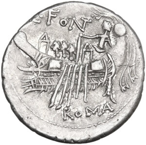 reverse: C. Fonteius.. AR Denarius, 114 or 113 BC