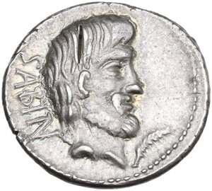 obverse: L. Titurius L.f. Sabinus. AR Denarius, 89 BC