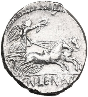 reverse: Cn. Lentulus Clodianus.. AR Denarius, 88 BC