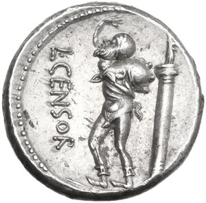 reverse: L. Censorinus. . AR Denarius, 82 BC