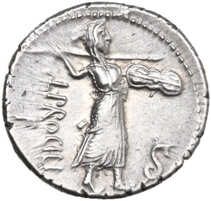 reverse: L. Procilius. AR Denarius, Rome mint, 80 BC