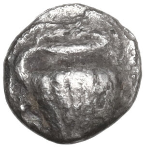 obverse: Southern Apulia, Tarentum. AR Hemiobol, c. 450-380 BC