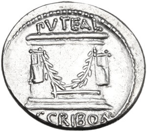 reverse: L. Scribonius Libo. AR Denarius, 62 BC