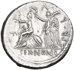 reverse: M. Nonius Sufenas. AR Denarius, 59 BC