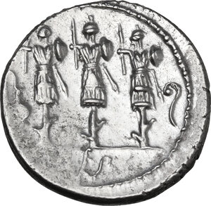 reverse: Faustus Cornelius Sulla. AR Denarius, Rome mint, 56 BC