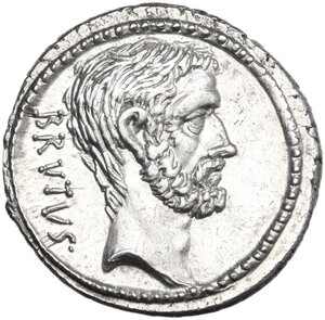 obverse: M. Junius Brutus.. AR Denarius, 54 BC