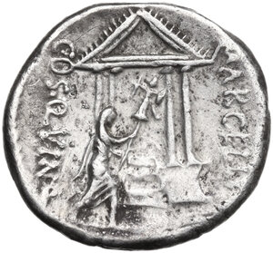 reverse: P. Cornelius Lentulus Marcellinus.. AR Denarius, 50 BC