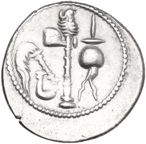 reverse: Julius Caesar.. AR Denarius, mint moving with Caesar, 49-48 BC