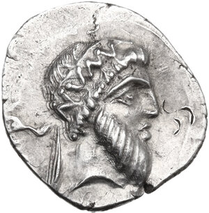 obverse: Pompey the Great.. AR Denarius, mint moving with Pompey, 49 BC
