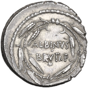 reverse: Albinus Bruti f.. AR Denarius, 48 BC
