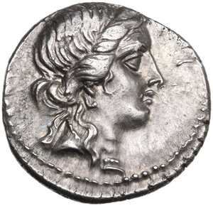 obverse: Julius Caesar.. AR Denarius, 47-46 BC