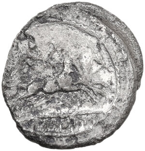 reverse: M. Mettius. AR Quinarius, 44 BC