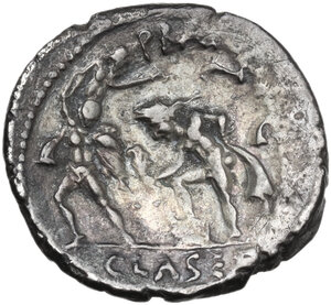 reverse: Sextus Pompeius .. AR Denarius, 37-36 BC. Sicily
