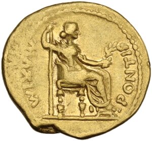 reverse: Tiberius (14-37).. AV Aureus, Lugdunum mint,“Tribute Penny” type, 18-35 AD