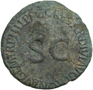 reverse: Germanicus (died 19 AD).. AE As. Rome mint. Struck under Caligula, 40/1 AD