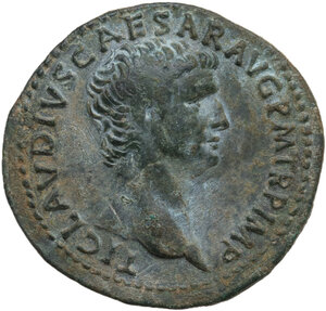 obverse: Claudius (41-54).. AE As. Restitution issue, struck under Titus, c. 80-81 AD