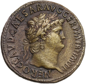 obverse: Nero (54 68).. AE Sestertius, Rome mint. Struck circa AD 65
