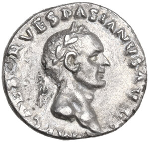 obverse: Vespasian (69-79 AD).. AR Denarius, Rome mint, 70 AD