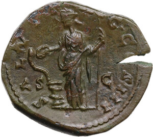 reverse: Marcus Aurelius (161-180 AD).. AE Sestertius, Rome mint, 169-170 AD