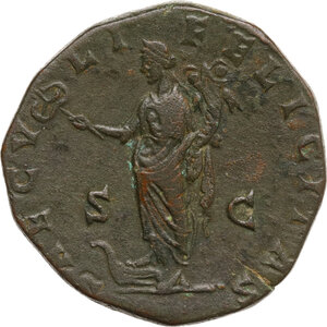 reverse: Septimius Severus (193-211).. AE Sestertius. Rome mint. Struck AD 195