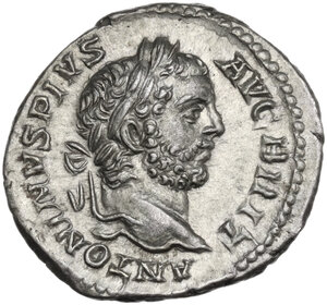 obverse: Caracalla (198-217).. AR Denarius, 211 AD