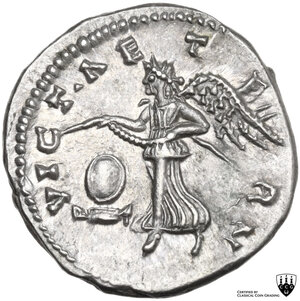 reverse: Geta as Caesar (198-209).. AR Denarius. Laodicea mint. Struck AD 200-202