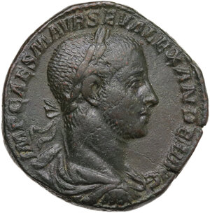obverse: Severus Alexander (222-235 AD).. AE Sestertius. Rome mint. Struck circa AD 226