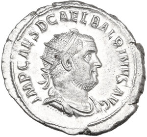 obverse: Balbinus (238 AD).. AR Antoninianus. Rome mint. 2nd emission