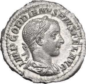 obverse: Gordian III (238-244).. AR Denarius. Struck 241-243 AD
